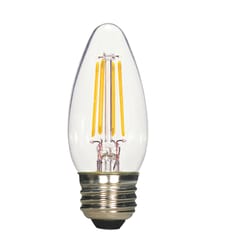 Satco . B11 E26 (Medium) LED Bulb Natural Light 40 Watt Equivalence 2 pk