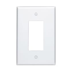 Leviton Decora White 1 gang Thermoset Plastic Decorator Wall Plate 1 pk