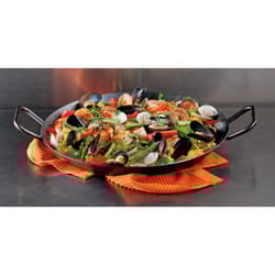 Lodge Carbon Steel Dual Handle Pan 15 in. Black