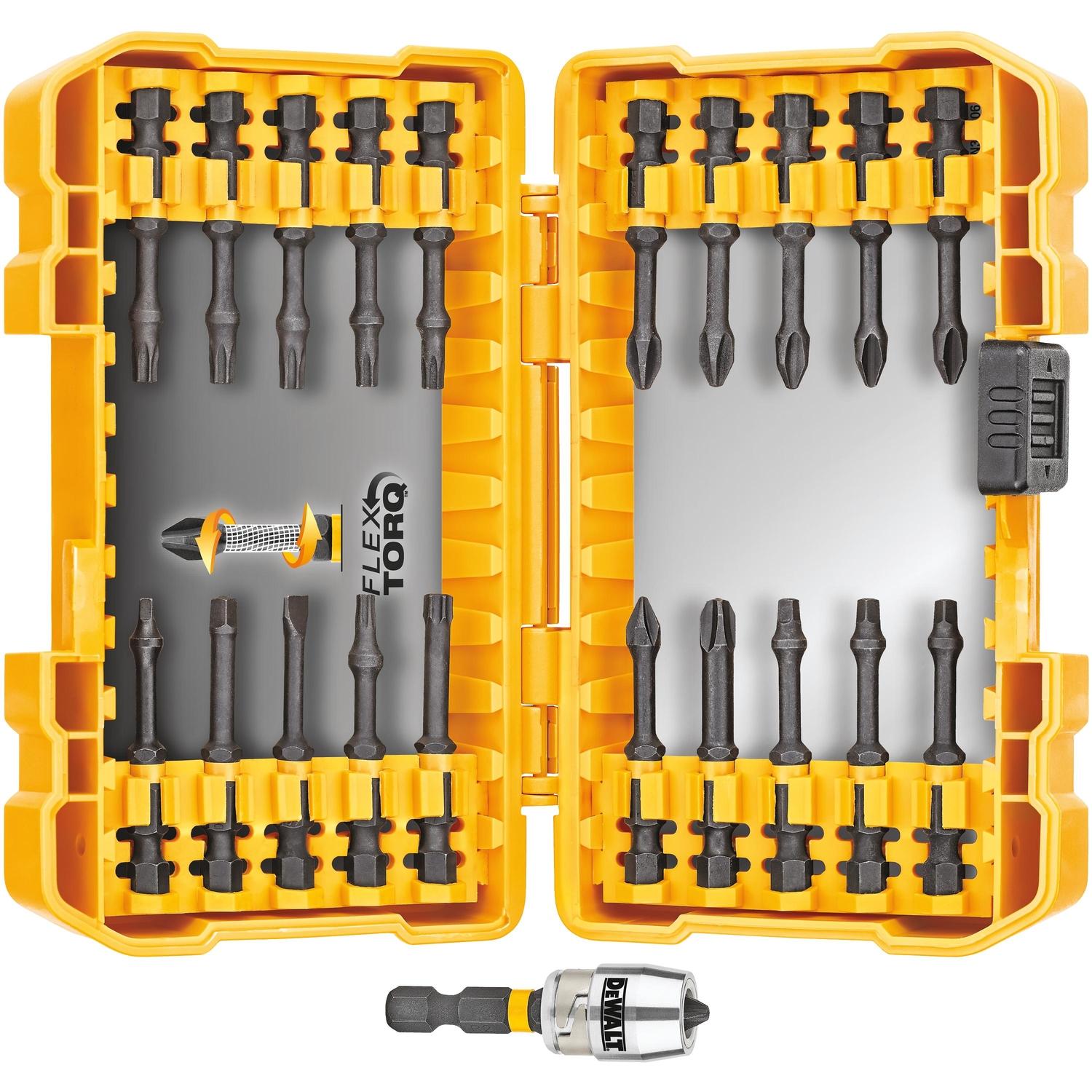 Photos - Drill Bit DeWALT FlexTorq Assorted 1/4 in. Impact Drive Bit Set 22 pc DWA2FTS22IR 