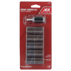 Ace 3/4 in. D X 3/4 in. L Aluminum Oxide Drum Sander Kit Assorted 10 pc