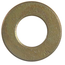 HILLMAN Yellow Dichromate Steel 7/16 in. SAE Flat Washer 50 pk