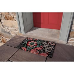 Entryways 24 in. W X 36 in. L Multi-Color Dianthus Coir Door Mat