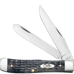 Case Pocket Worn Trapper Knife Gray 1 pc