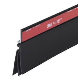 M-D BUILDING PRODUCTS Black Aluminum/Vinyl Sweep For Doors 36 in. L X 2 in.