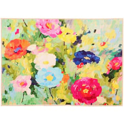 Olivia's Home 22 in. W X 32 in. L Multicolored Summer Meadow Polyester Accent Rug