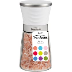 Trudeau Silver/White Glass Salt Mill