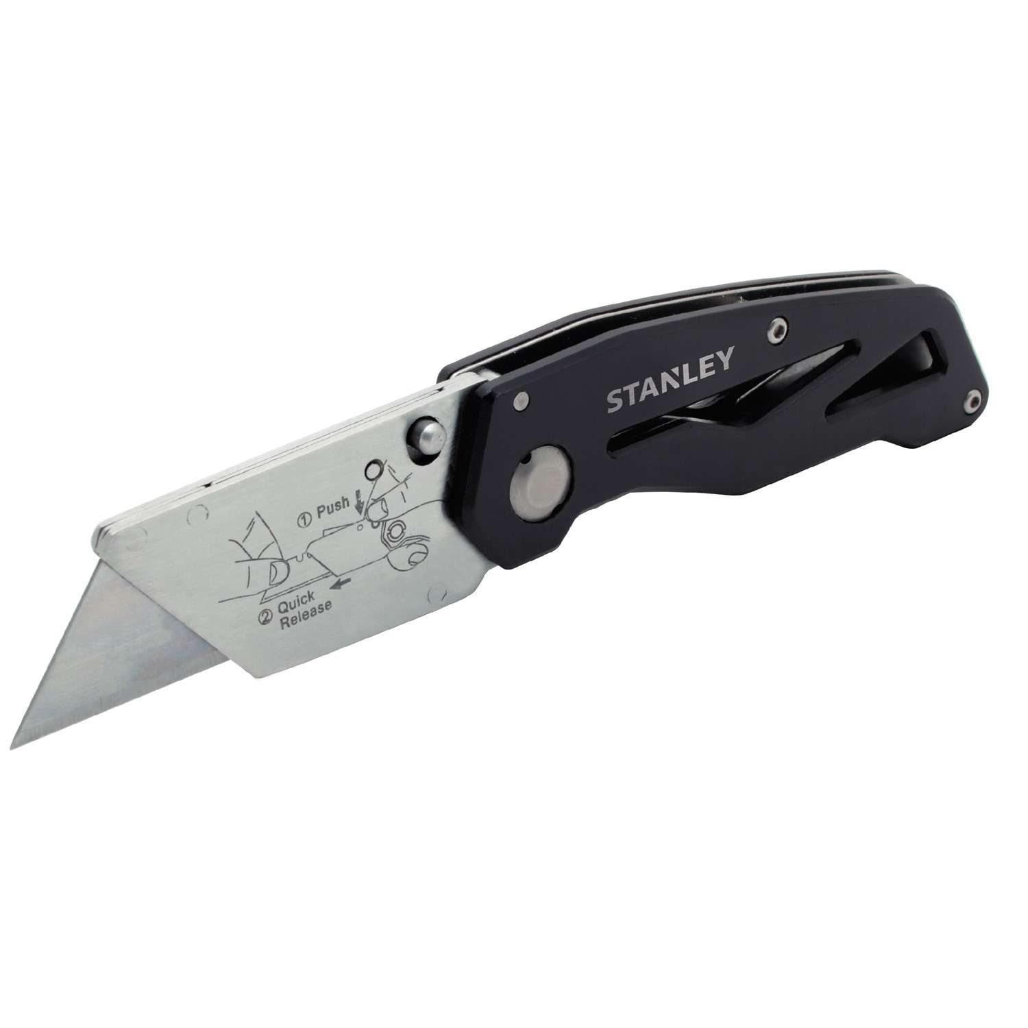 Stanley 53/4 in. Folding Fixed Utility Knife Black 1 pc. Ace Hardware