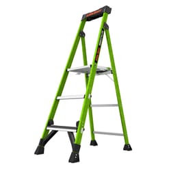 Little Giant Mightylite 5 ft. H Fiberglass Step Ladder Type IAA 375 lb. capacity