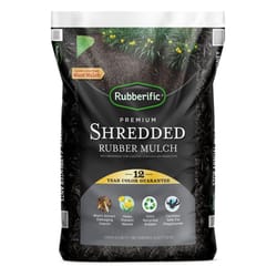 Rubberific Black Shredded Rubber Mulch 0.8 cu ft