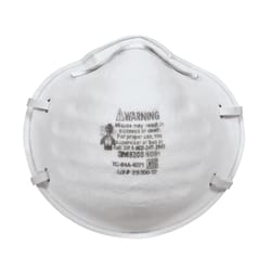 3M N95 Sanding and Fiberglass Cup Disposable Respirator 8200 White 3 pk