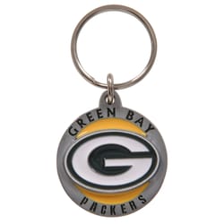 HILLMAN NFL Tempered Steel Multicolored Split Ring Keychain