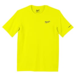 Milwaukee Workskin S Short Sleeve Unisex Crew Neck Yellow Shirt
