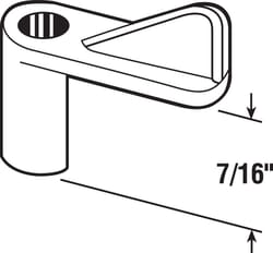 Prime-Line Gray Plastic Screen Clip For 7/16 inch 4 pk