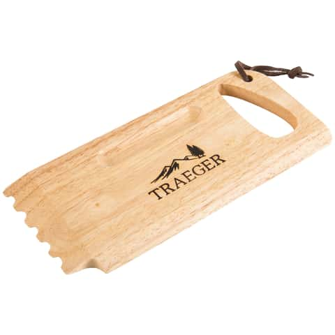 Picnic Time Hardwood BBQ Grill Scraper with Bottle Opener