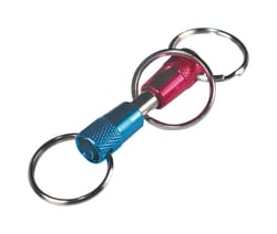 HILLMAN Metal Blue/Pink Valet Keychain