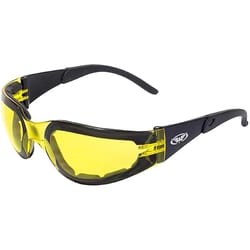 Global Vision Rider Plus Black/Yellow Tint Safety Sunglasses