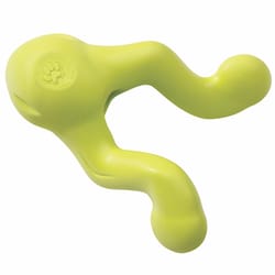 West Paw Zogoflex Green Plastic Tizzi Tug Dog Treat Toy/Dispenser Small 1 pk