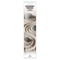 Gonesh Zen Garden Gray Peppermint Scent Sticks Incense 1 oz