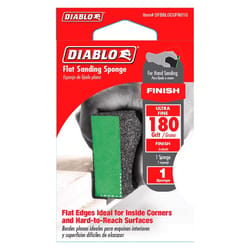 Diablo 4 in. L X 2-1/2 in. W X 1 in. 180 Grit Ultra Fine Flat Surface Sanding Sponge