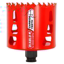 Diablo Snap-Lock Plus 3-1/8 in. Carbide Tipped 2-3/8 in. L X 3/8 in. D Hole Saw