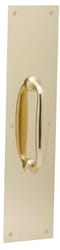 H.B. Ives 15 in. L Bright Brass Brass Pull Plate