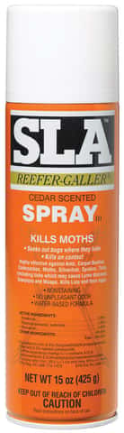 Reefer-Galler SLA Cedar Scented Moth Repellent Spray - Kills Moths Bed Bugs  and Pests on Contact, 15 oz