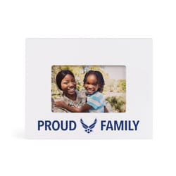 PGD Proud Air Force Family White Wood Picture Frame 7.63 in. H X 9.63 in. W