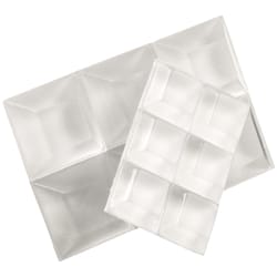 Softtouch Plastic Self Adhesive Bumper Pad Clear Square 1 in. W 12 pk