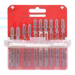 Craftsman 4.4 in. High Carbon Steel T-Shank Jig Saw Blade Set 13 pc
