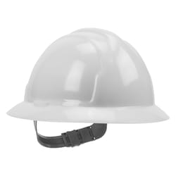 Safety Works 4-Point Ratchet Full Brim Hard Hat White