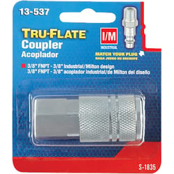 Tru-Flate Steel Quick Change Coupler 3/8 in. Female 1 pc