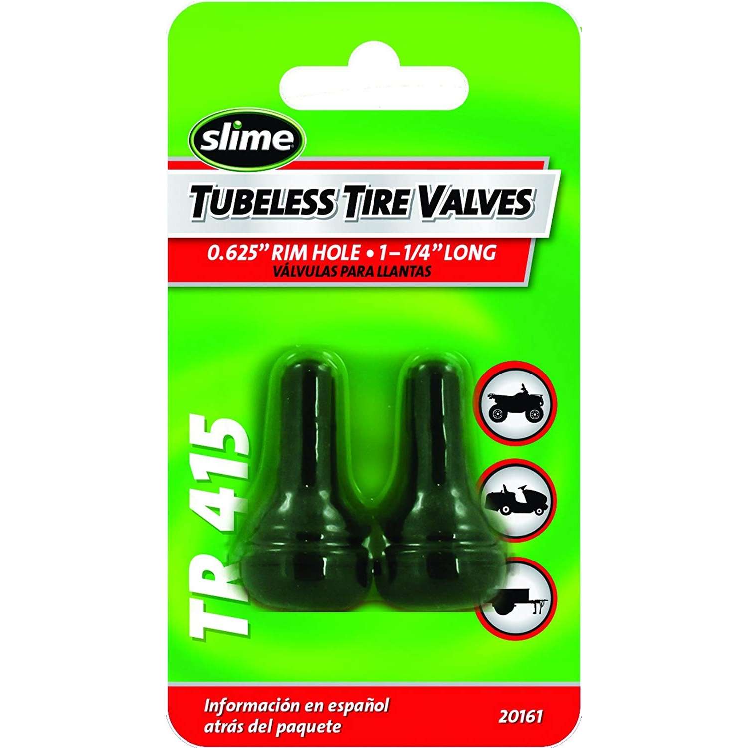 Slime Rubber 1 psi Tubeless Tire Valve 2 pk Ace Hardware