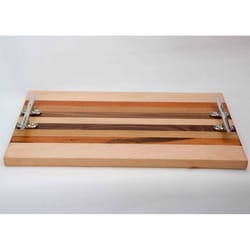 Coastal Carolina Natural Wood Modern and Contemporary Tray 1 pc