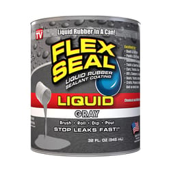 Flex Seal Family of Products Flex Seal Gray Liquid Rubber Sealant Coating 32 oz