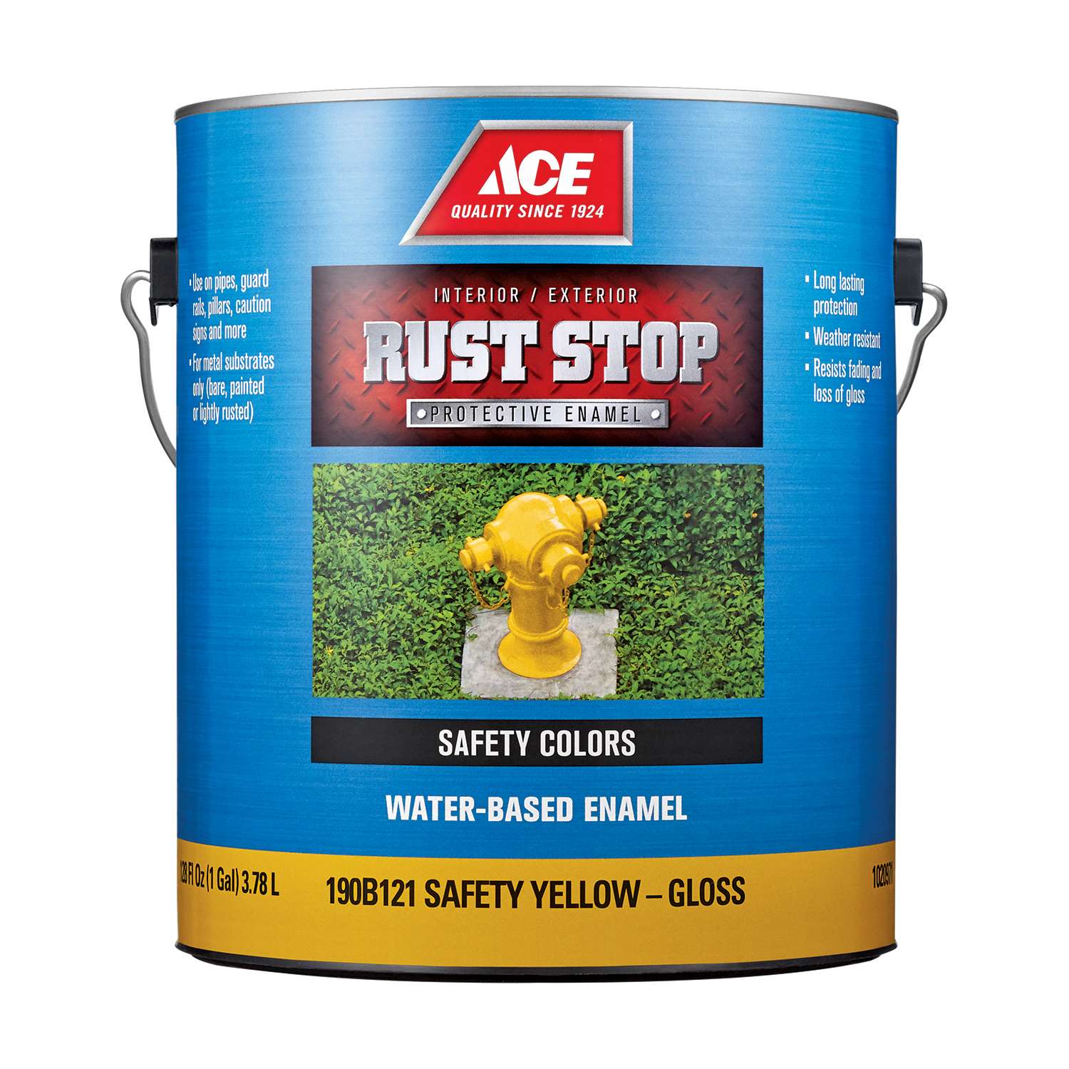 Ace Rust Stop Indoor / Outdoor Gloss Safety Yellow WaterBased Enamel