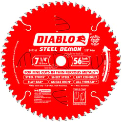 Diablo Steel Demon 7-1/4 in. D X 5/8 in. TiCo Hi-Density Carbide Metal Saw Blade 56 teeth 1 pk
