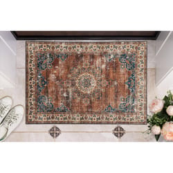 Linon Home Decor Gillies 2 ft. W X 3 ft. L Brown Polyester Accent Rug