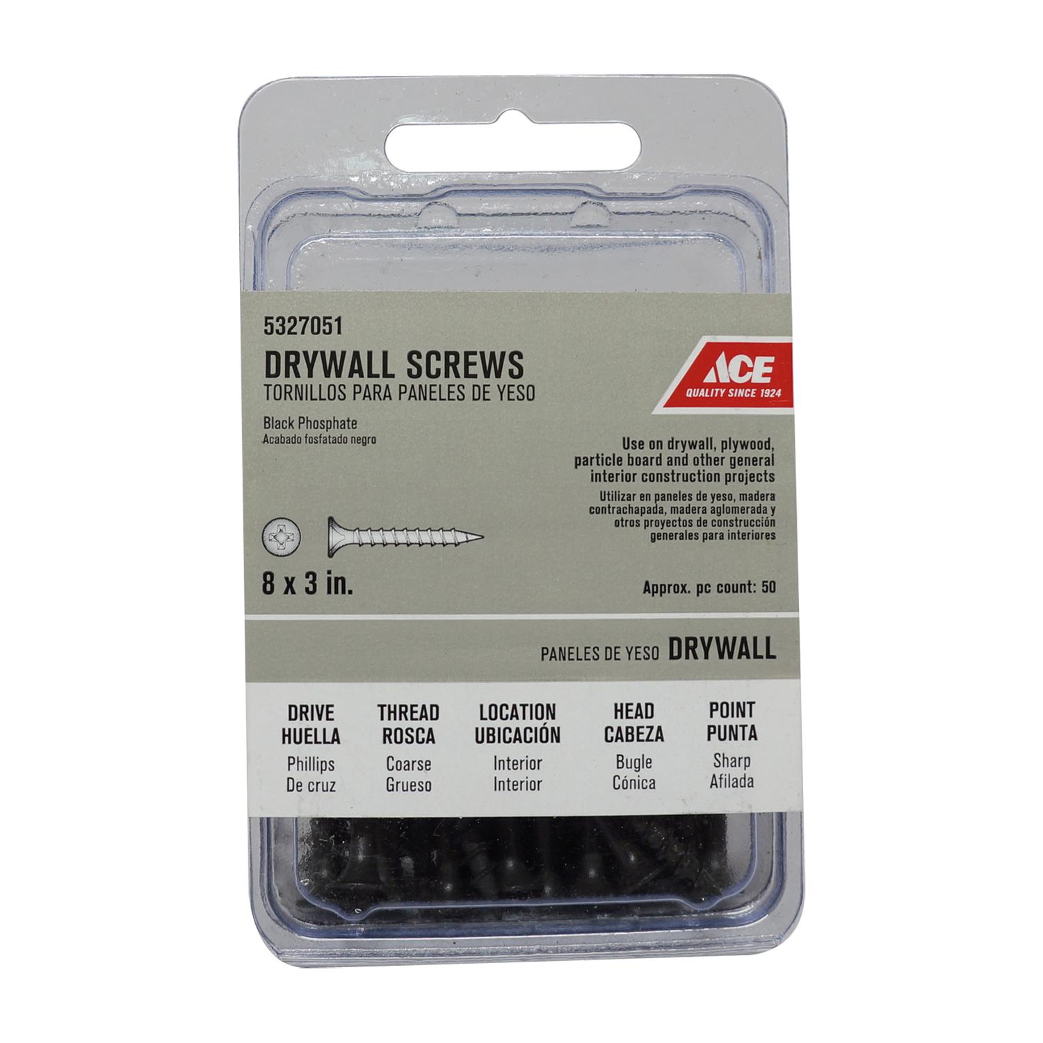 UPC 082901189817 product image for Ace 8in x 3in Drywall Screws | upcitemdb.com