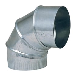 Imperial 3 in. D X 3 in. D Adjustable 90 deg Galvanized Steel Furnace Pipe Elbow