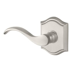 Baldwin Reserve Curve Lever Satin Nickel Dummy Lever Left Handed