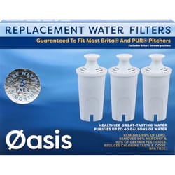 Oasis Water Pitcher Replacement Water Filter Brita and PUR