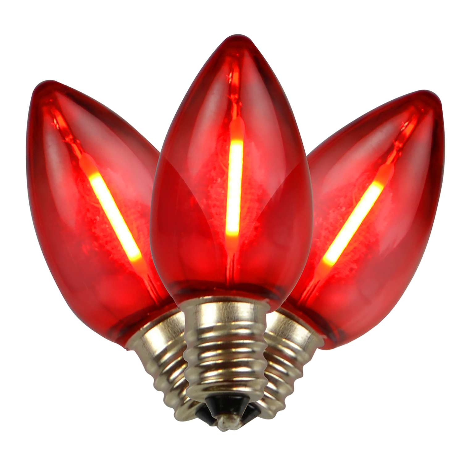 Holiday Bright Lights LED C7 Red 25 ct Christmas Light Bulbs Ace Hardware