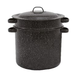 Granite Ware Ceramic Over Steel Blancher 7.5 qt Black