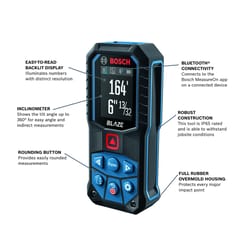 Bosch Blaze 2.1 in. L X 1.2 in. W Bluetooth Laser Distance Measurer 165 ft. Red 1 pc