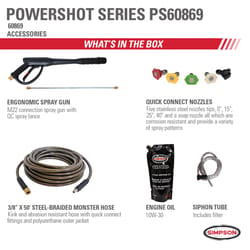 Simpson PowerShot PS60869 Honda 4000 psi Gas 3.5 gpm Pressure Washer