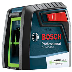 Bosch Self Leveling Green-Beam Cross-Line Laser 40 ft.