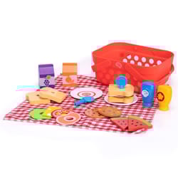Fat Brain Toy Pretendables Picnic Basket Set Multicolored 20 pc
