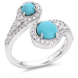 Montana Silversmiths Women's Fearless Luster Opal Silver/Turquoise Ring One Size Fits Most