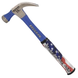 Vaughan Steel Eagle 16 oz Smooth Face Curved Claw Hammer 12-3/4 in. Steel Handle